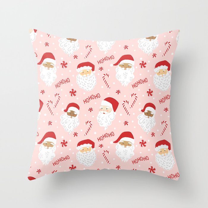 Peppermint Santas Throw Pillow Gallery Image 6