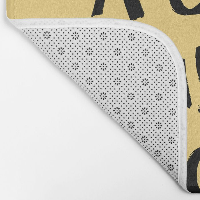 What a Good day To Fuck It. Typography Funny Saying, Phrase Quote Carefree Childlike, Handwritten Post-it Note Bath Mat Gallery Image 2