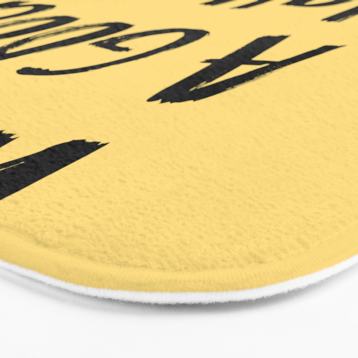 What a Good day To Fuck It. Typography Funny Saying, Phrase Quote Carefree Childlike, Handwritten Post-it Note Bath Mat Gallery Image 3