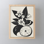 Line Art Oranges 1 Mini Art Print Gallery Image 1