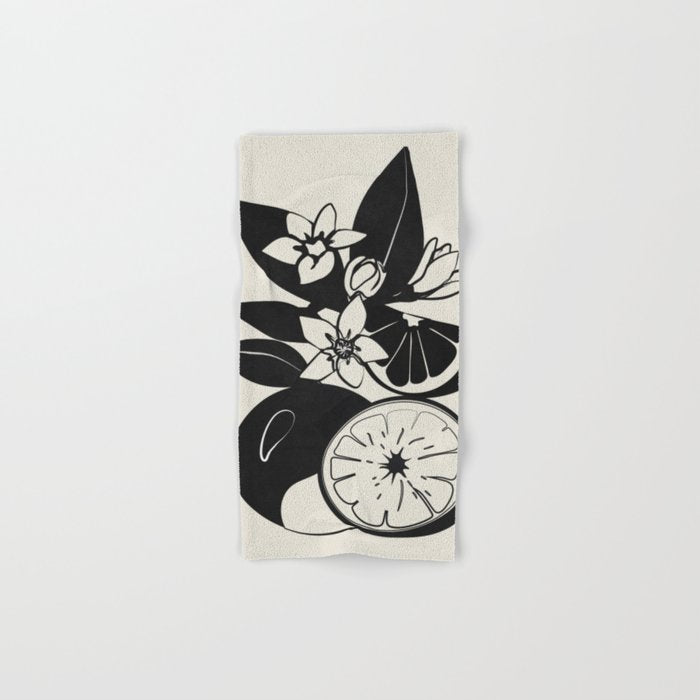 Line Art Oranges 1 Bath Towel Gallery Image 1