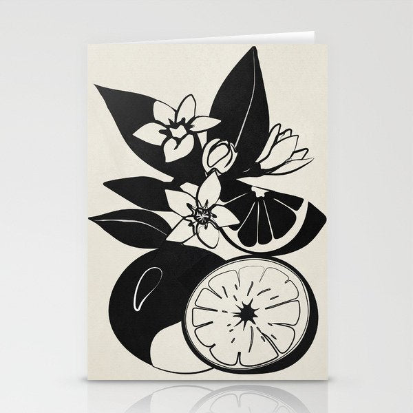 Line Art Oranges 1 Stationery Card Gallery Image 1