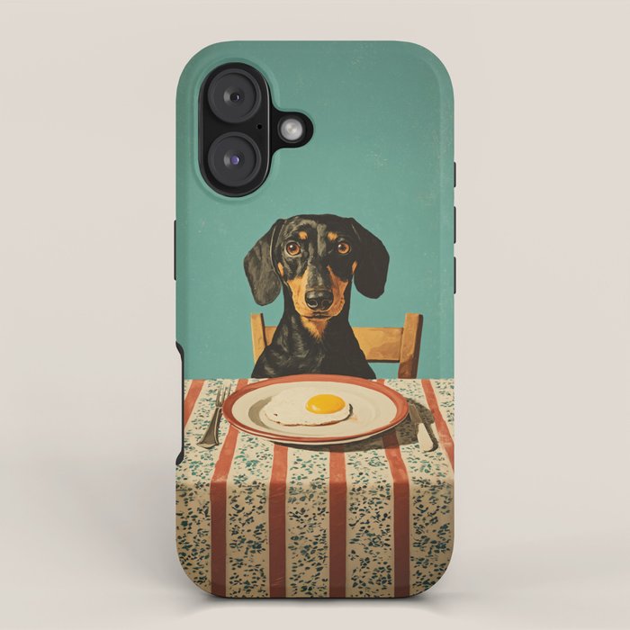 Dachshund Waiting For Breakfast iPhone Case Gallery Image 1