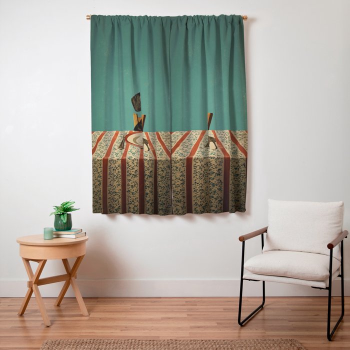 Dachshund Waiting For Breakfast Window Curtain Gallery Image 3