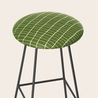 Olive Green Grid | PATTERN 05: The Retro Edition Stool Gallery Image 2