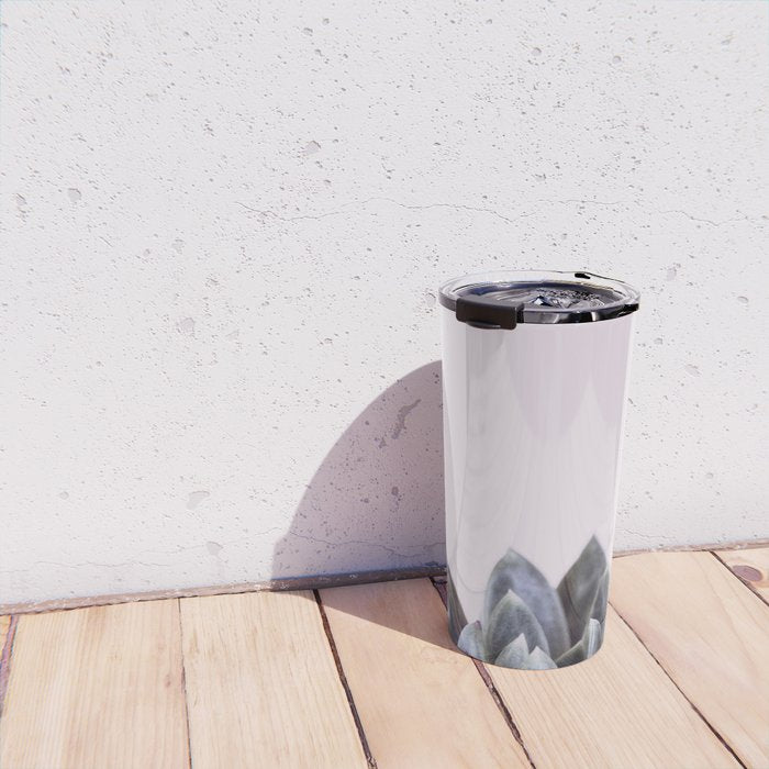pink succulent cactus Travel Mug Gallery Image 4