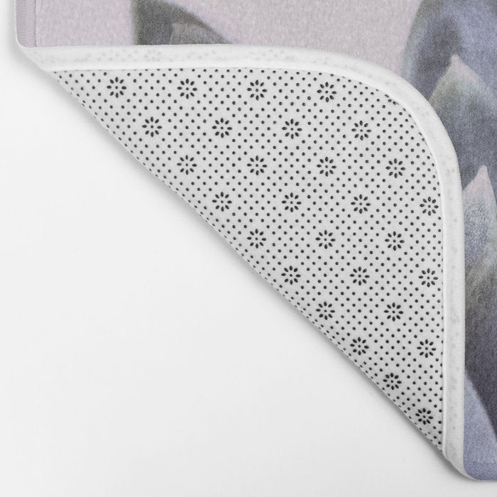 pink succulent cactus Bath Mat Gallery Image 2