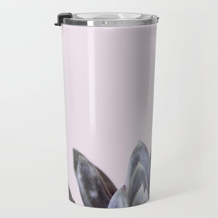 pink succulent cactus Travel Mug Gallery Image 3
