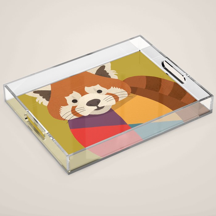 Red Panda Acrylic Tray Gallery Image 1