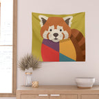 Red Panda Wall Tapestry Gallery Image 2