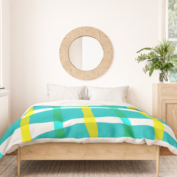 Groovy Plaid Duvet Cover Gallery Image 3