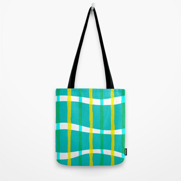 Groovy Plaid Tote Bag Gallery Image 2