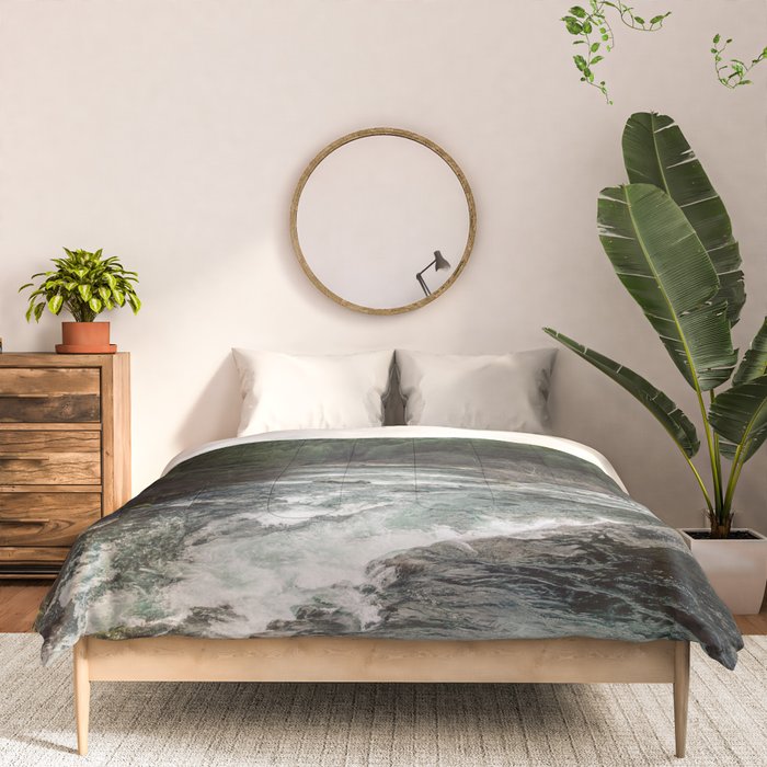 Adventure Forest River - Pacific Northwest Wanderlust Comforter Gallery Image 3