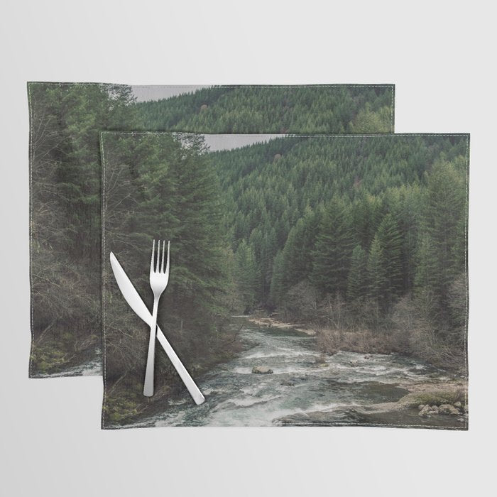 Adventure Forest River - Pacific Northwest Wanderlust Placemat Gallery Image 1