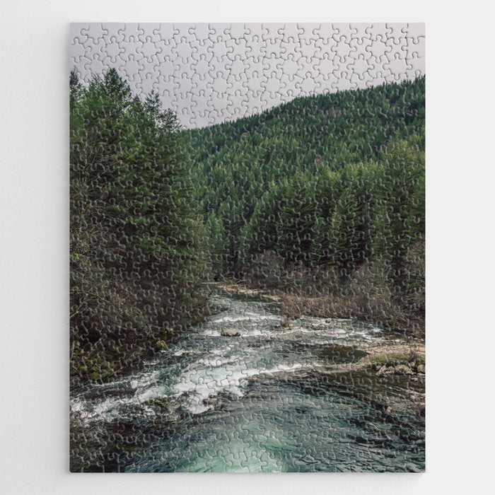 Adventure Forest River - Pacific Northwest Wanderlust Jigsaw Puzzle Gallery Image 1