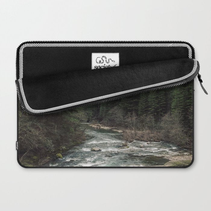 Adventure Forest River - Pacific Northwest Wanderlust Laptop Sleeve Gallery Image 2