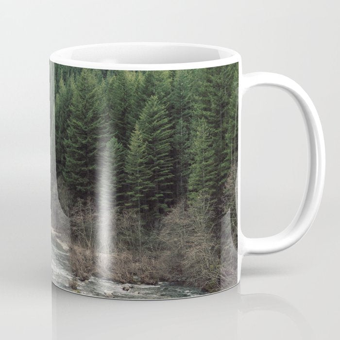 Adventure Forest River - Pacific Northwest Wanderlust Coffee Mug Gallery Image 1