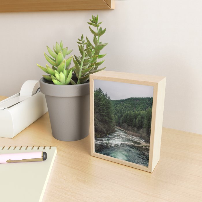 Adventure Forest River - Pacific Northwest Wanderlust Mini Art Print Gallery Image 2