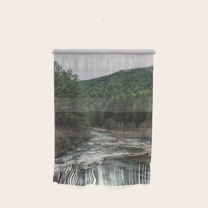 Adventure Forest River - Pacific Northwest Wanderlust Wall Hanging Gallery Image 1