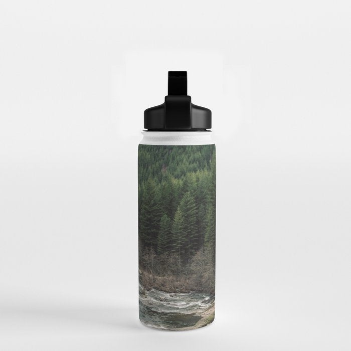 Adventure Forest River - Pacific Northwest Wanderlust Water Bottle Gallery Image 2