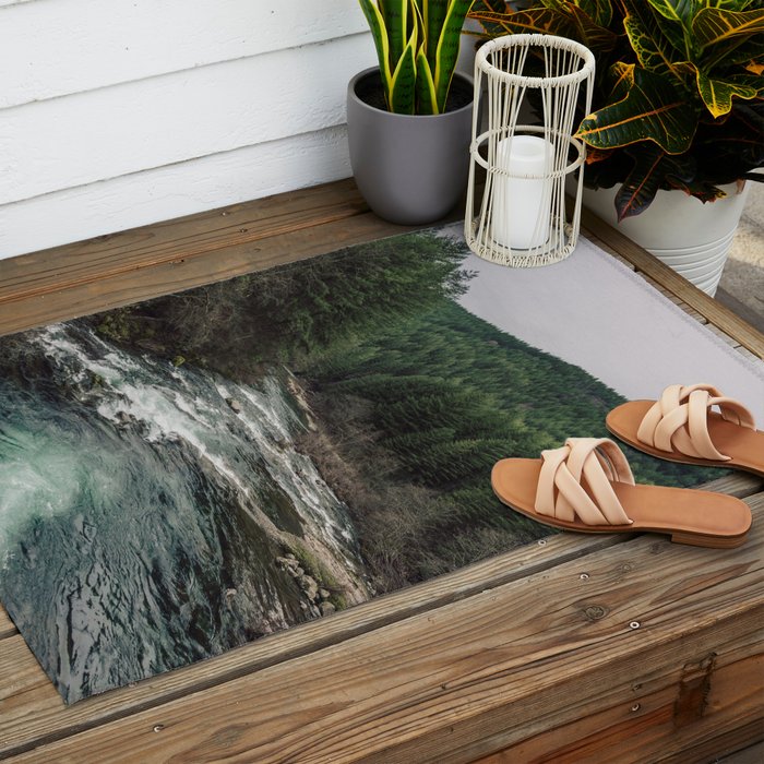 Adventure Forest River - Pacific Northwest Wanderlust Outdoor Rug Gallery Image 2