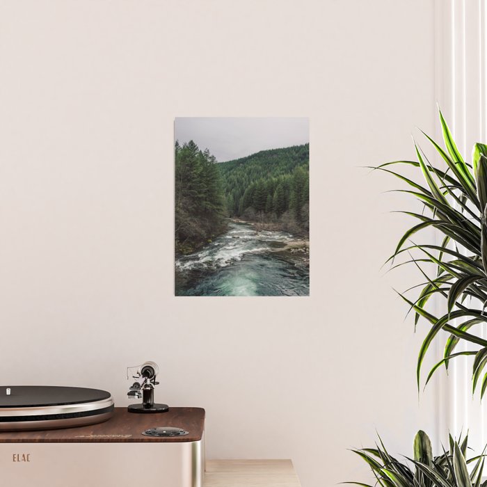 Adventure Forest River - Pacific Northwest Wanderlust Poster Gallery Image 2