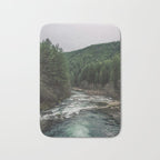 Adventure Forest River - Pacific Northwest Wanderlust Bath Mat Gallery Image 1