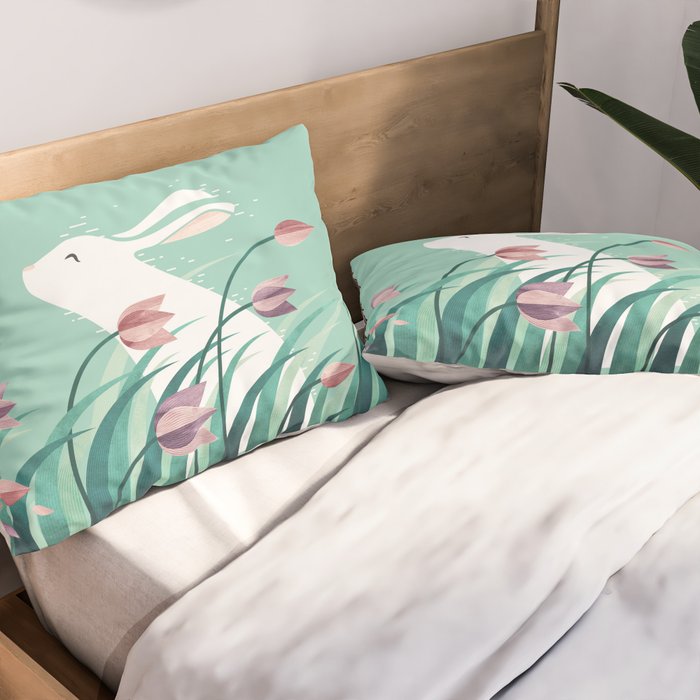 Rabbit, Resting Pillow Sham Gallery Image 2