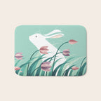 Rabbit, Resting Bath Mat Gallery Image 1