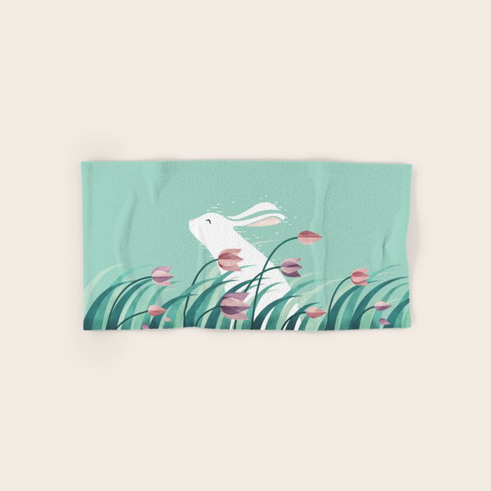Rabbit, Resting Bath Towel Gallery Image 1