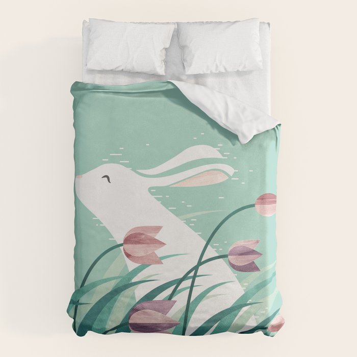 Rabbit, Resting Duvet Cover Gallery Image 6