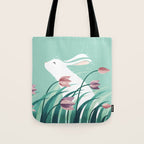 Rabbit, Resting Tote Bag Gallery Image 1