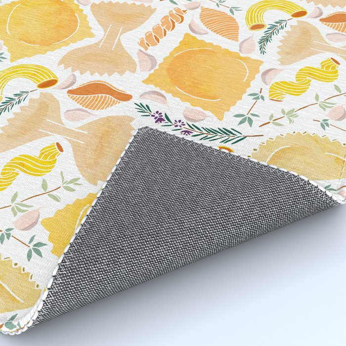 Pasta Pattern on White Rug Gallery Image 4