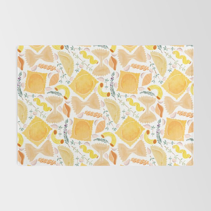 Pasta Pattern on White Rug Gallery Image 2