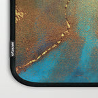 Abstract Blue And Gold Autumn Marble Laptop Sleeve Gallery Image 3