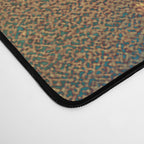 Abstract Blue And Gold Autumn Marble Desk Mat Gallery Image 4