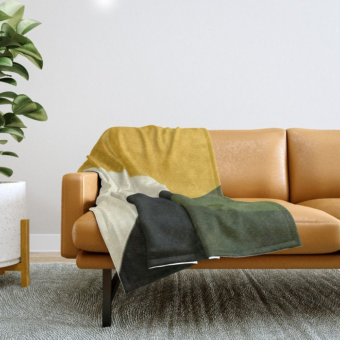 Abstract & Modern Shape Art 2 Throw Blanket Gallery Image 1