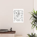 Pinball Arcade Gaming Machine Vintage Gamer Patent Print Poster Gallery Image 2