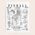 Pinball Arcade Gaming Machine Vintage Gamer Patent Print Poster Gallery Image 4