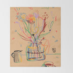 FLOWER FESTIVAL Throw Blanket Gallery Image 2