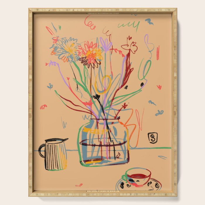 FLOWER FESTIVAL Serving Tray Gallery Image 1