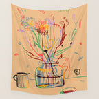 FLOWER FESTIVAL Wall Tapestry Gallery Image 4