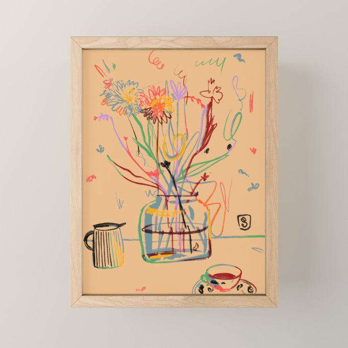 FLOWER FESTIVAL Mini Art Print Gallery Image 1