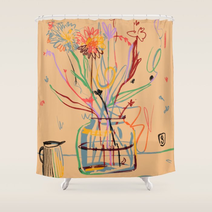 FLOWER FESTIVAL Shower Curtain Gallery Image 1