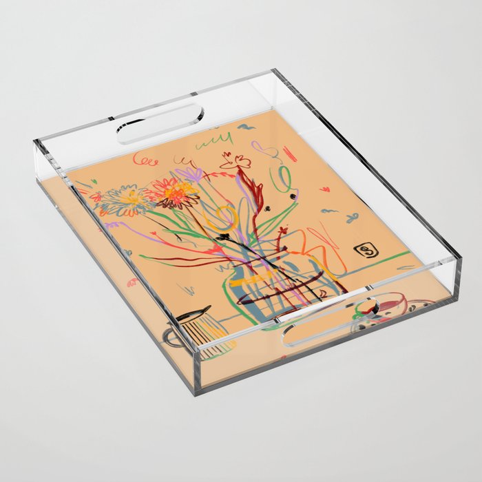 FLOWER FESTIVAL Acrylic Tray Gallery Image 1