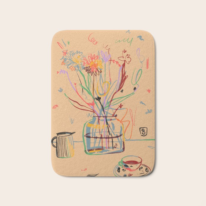 FLOWER FESTIVAL Bath Mat Gallery Image 1
