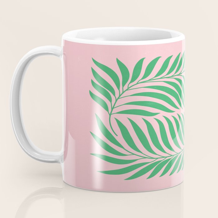 Two Ferns: Azalea & Ocean Green Coffee Mug Gallery Image 3