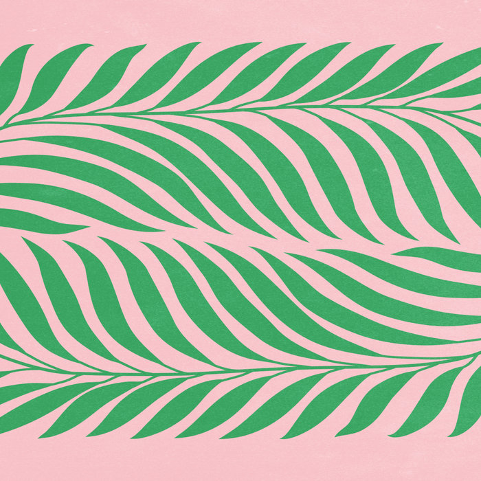 Two Ferns: Azalea & Ocean Green Coffee Mug Gallery Image 2