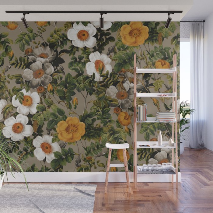 Daisy Garden Wall Mural Gallery Image 1