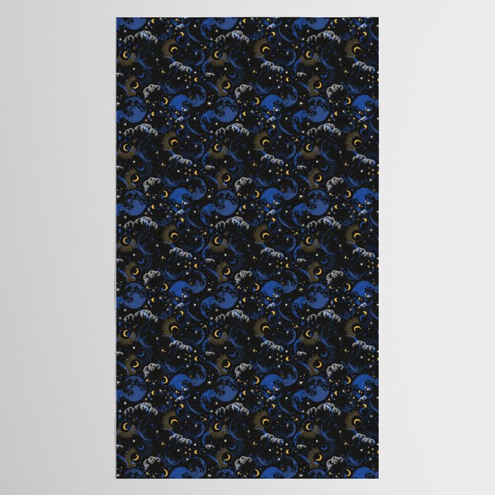 Night sky of stars abstract D Tablecloth Gallery Image 2